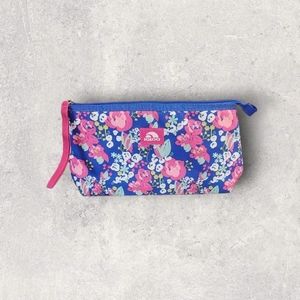 Igloo Insolated Zip Bag Pouch Cooler Floral Pink Blue Cold Or Warm Food & Drinks